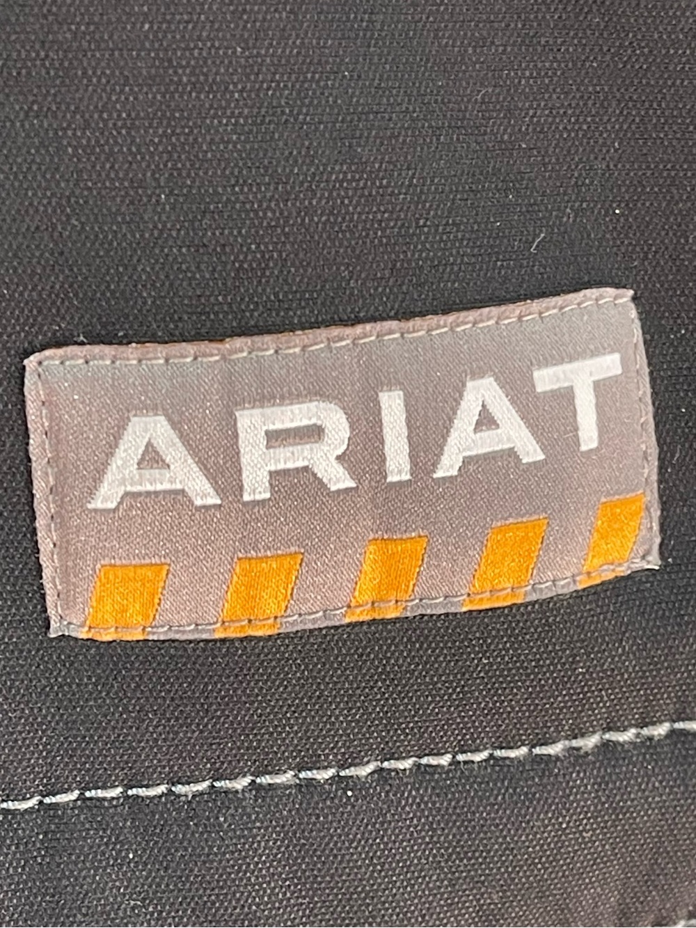 Ariat Rebar Women’s Black Utility Softshell Jacket with White Stitching - Picture 9 of 14
